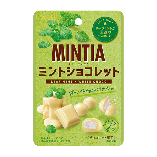 薄荷巧克力叶薄荷白巧克力朝日集团食品食品饮料包装设计(图1)