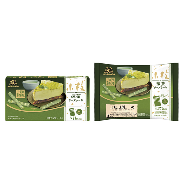 细枝抹茶芝士蛋糕森永制果食品饮料包装设计(图1)