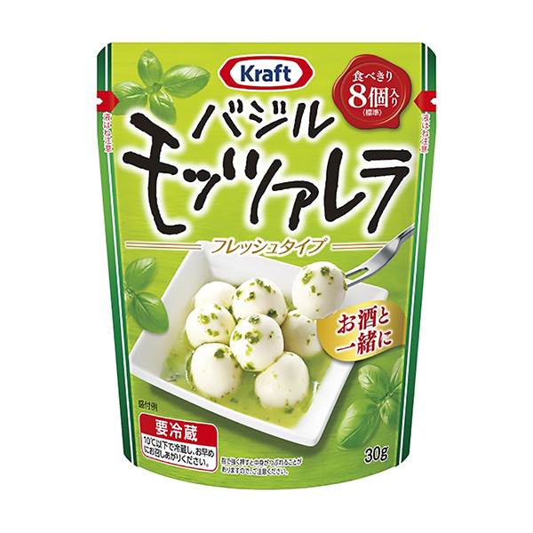 牛皮罗勒新鲜莫扎雷拉森永乳业食品饮料包装设计(图1)