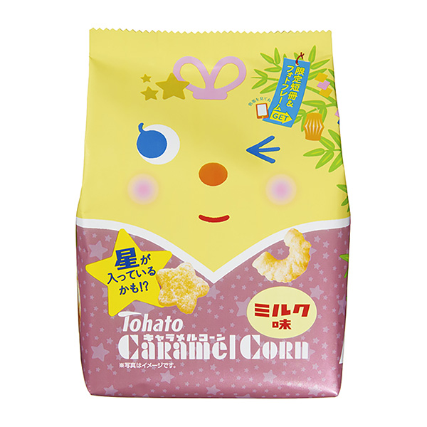 焦糖玉米牛奶味七夕东鸽食品饮料包装设计(图1)