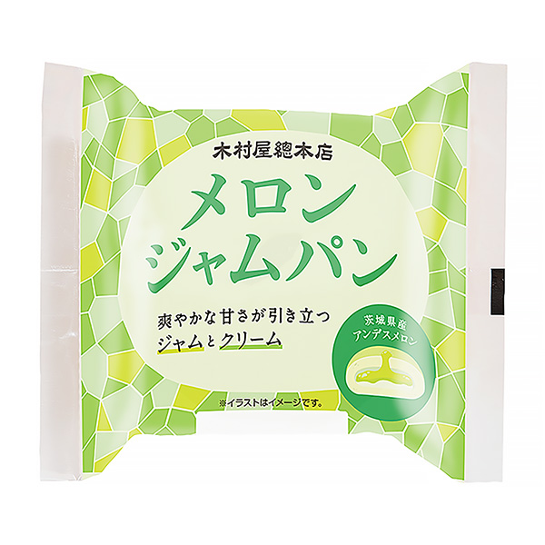 甜瓜果酱面包木村屋总总店食品饮料包装设计(图1)