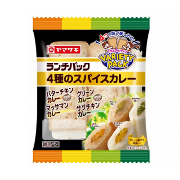 午饭包种香料咖喱山崎制面包食品饮料包装设计(图1)