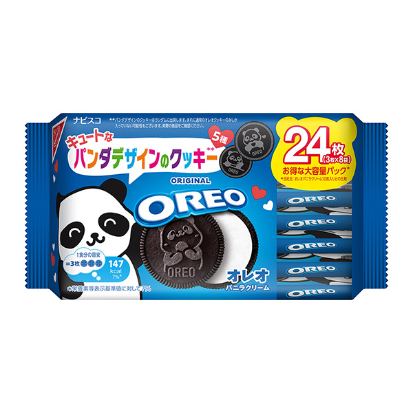 包装设计欣赏奥利奥＜熊猫企划品＞香草奶油(蒙德里斯日本) (图1)