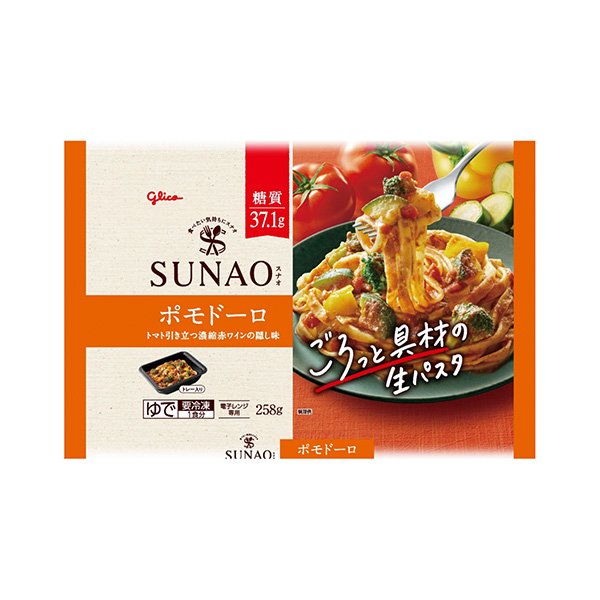 包装设计欣赏SUNAO食材生意大利面＜ pomo doro ＞ (江崎格力高) (图1)