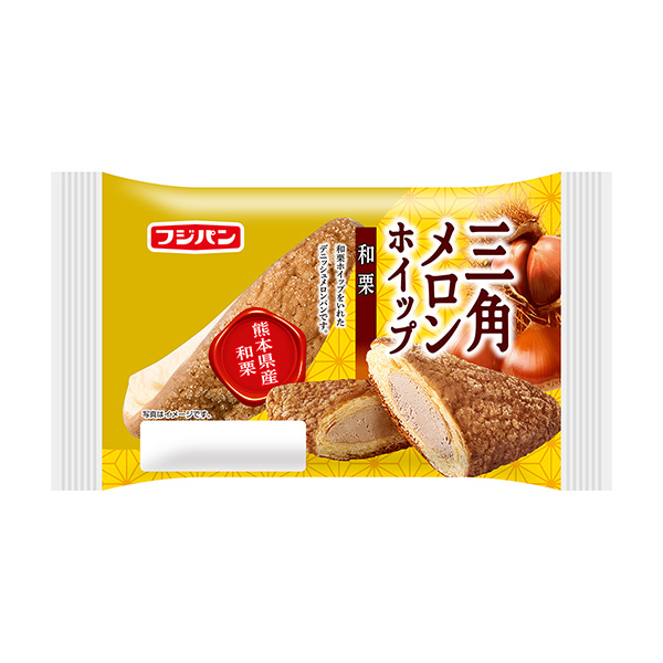 包装设计欣赏三角甜瓜搅打＜和栗＞ (富士面包) (图1)