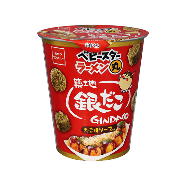 包装设计欣赏婴儿拉面丸＜筑地银行章鱼小丸子酱味＞ (点心公司) (图1)