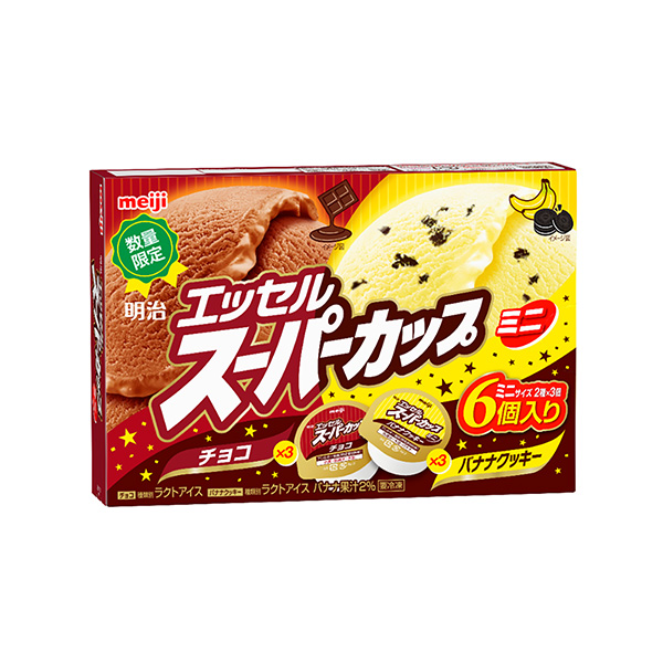 包装设计欣赏明治埃塞尔超级杯迷你＜香蕉饼干巧克力＞ (明治) (图1)